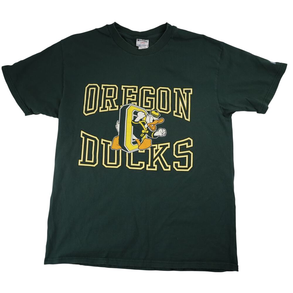 Vintage Champion University of Oregon Ducks Spellout Graphic T Shirt